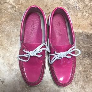 Sperry Gently Used size 6.5 Pink Patent Leather